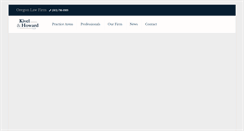 Desktop Screenshot of kivelhoward.com