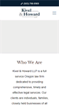 Mobile Screenshot of kivelhoward.com